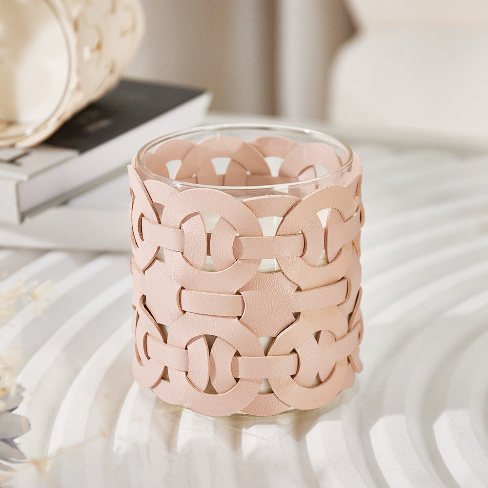 Braided leather candle Forma