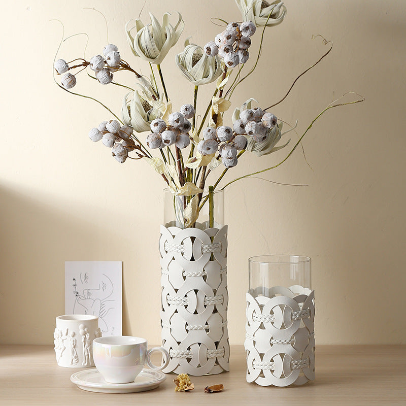 Nodus Braided leather Vessel