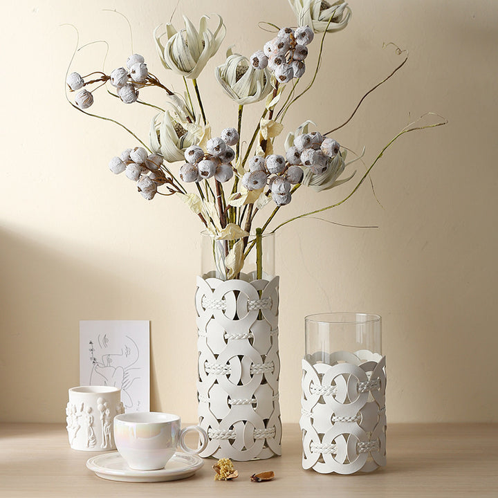 Nodus Braided leather Vessel