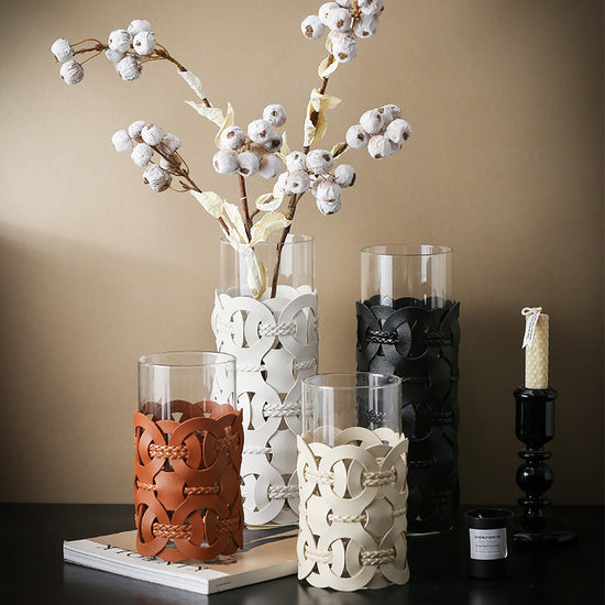 Nodus Braided leather Vessel